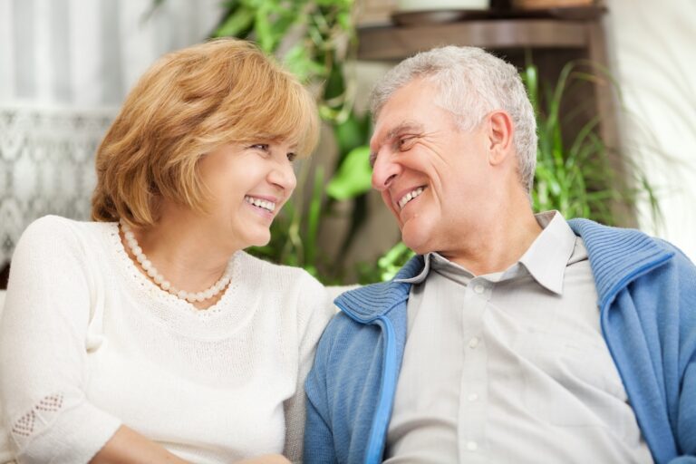 senior couple retirement community